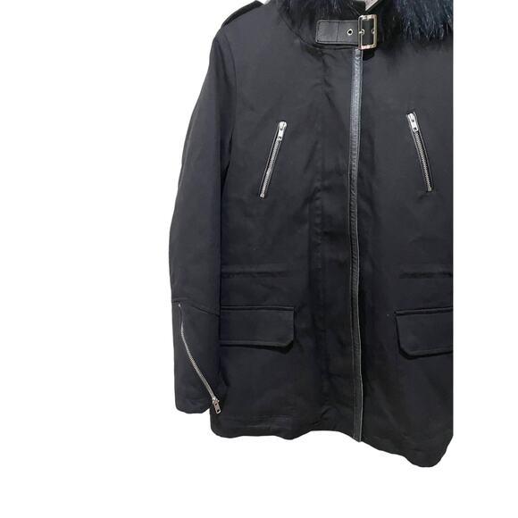 MAJE GAFETY FUR‎ PARKA SIZE MEDIUM New with Tags - Picture 10 of 14